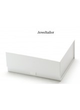 1 Luxurious Small White Ribbon Tab Quality Gift Box 15cm (6 inches) ~ An Ideal Gift, Keepsake or Presentation Box 